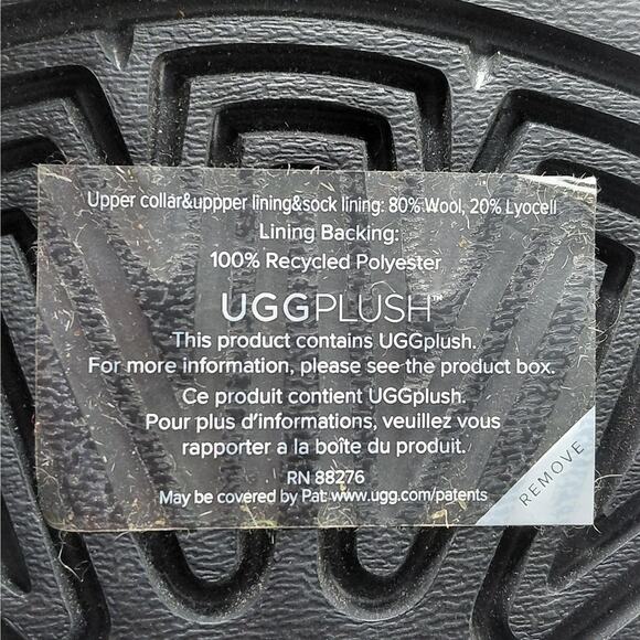 UGG Womens Boots Size 6 Black Suede Shearling Fur Lined Winter Ankle Lace Up New - Picture 10 of 12